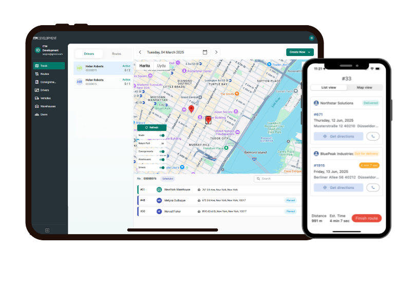 ITM POD screenshot: ITM POD streamline logistics and delivery operations