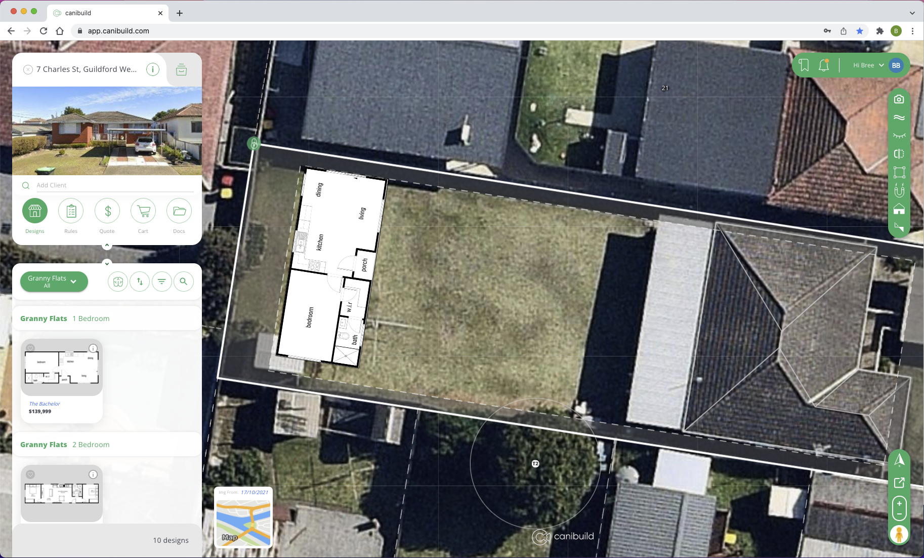 Canibuild screenshot: Canibuild Site planning
