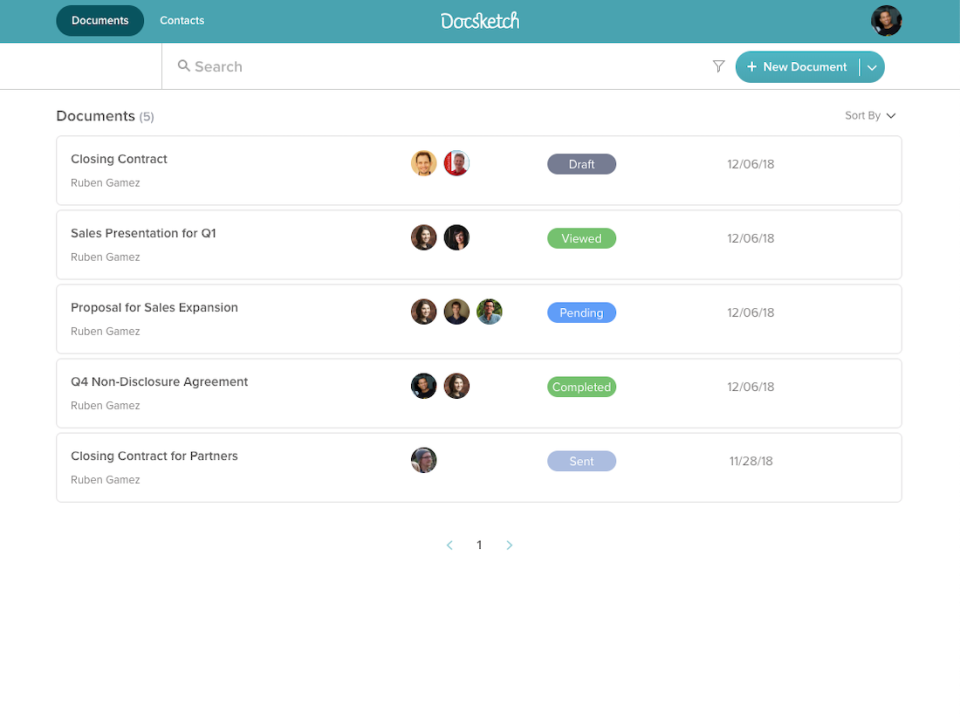 Docsketch document repository
