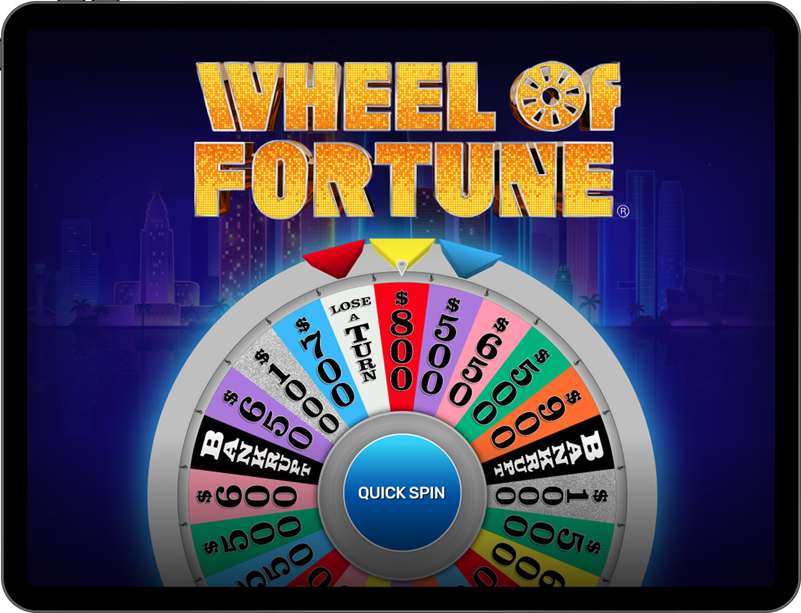 The Training Arcade screenshot: Wheel of Fortune® (officially licensed)