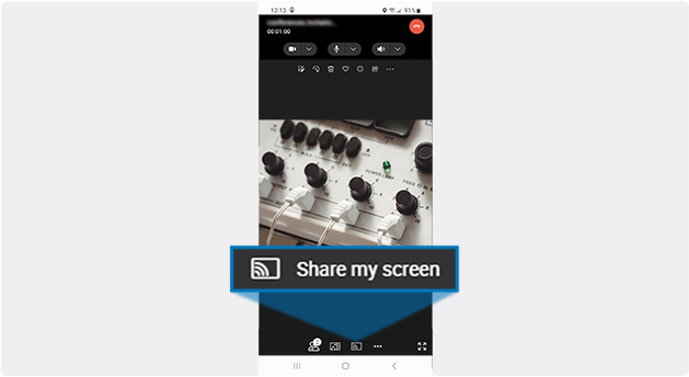 XE aR+ screen sharing