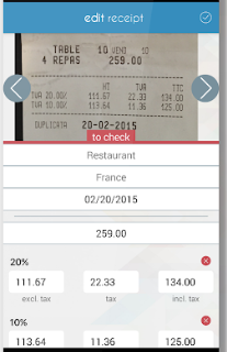 ONexpense edit receipt