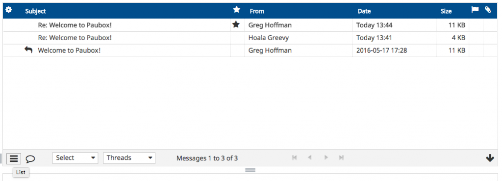 Paubox Email Suite Software - Switching views