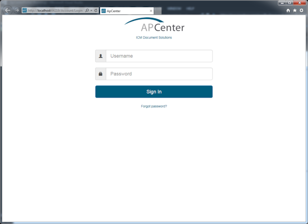 AP Center screenshot: AP Center is accessible via a browser on any computer or mobile device
