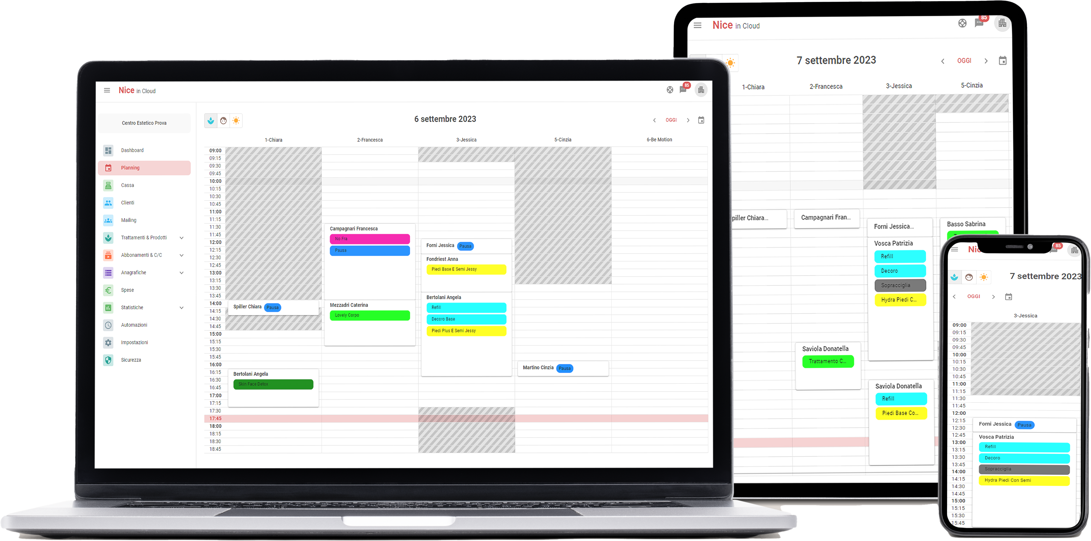 Nice in Cloud screenshot: IGrandiSoft interfaces