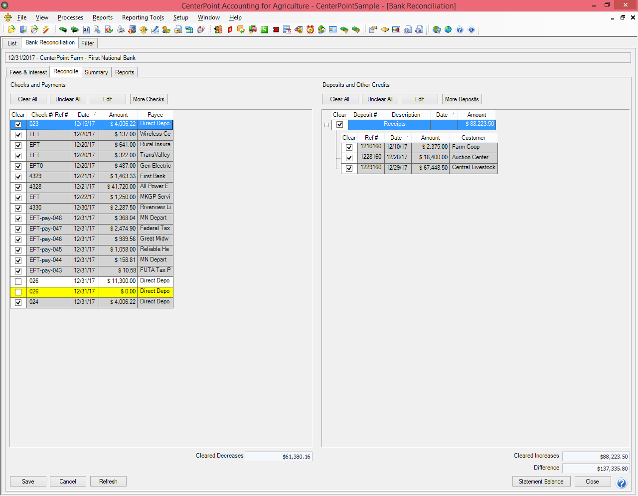 Bank Reconciliation