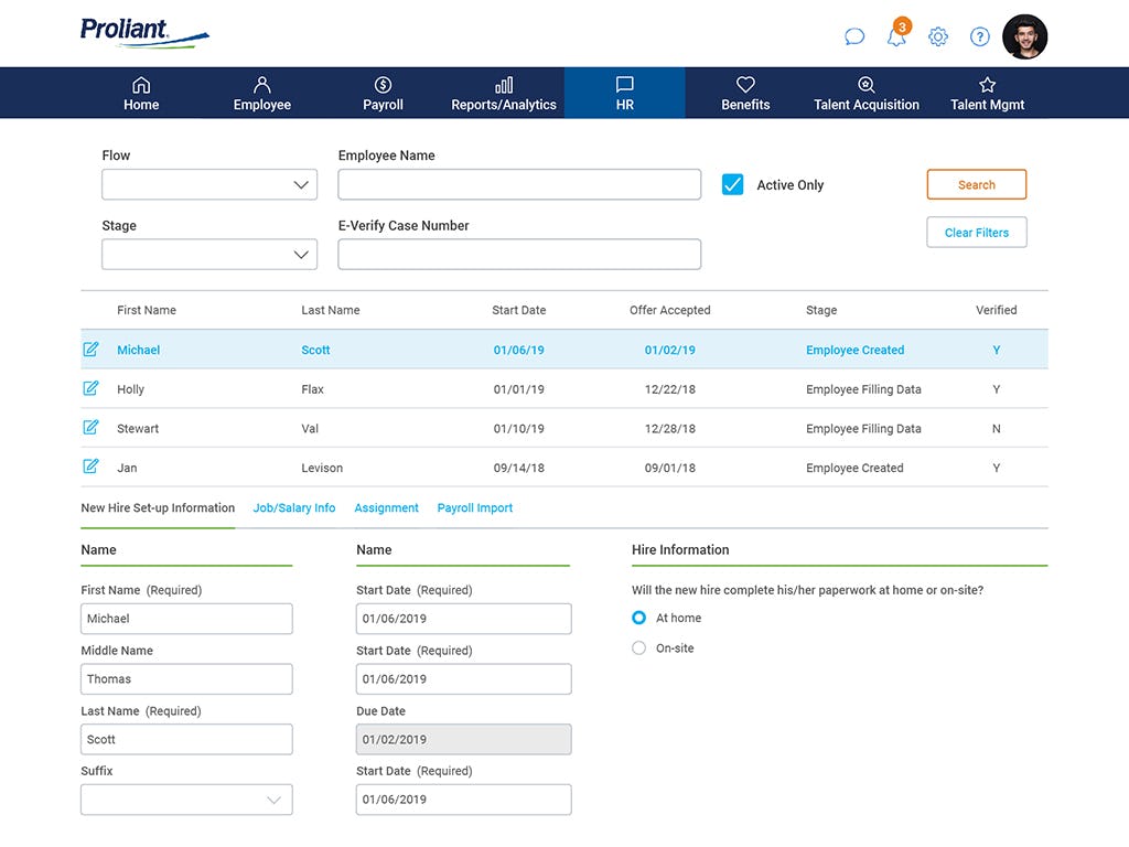 Proliant Software - Employee Onboarding - Provide the smoothest onboarding process in your industry.