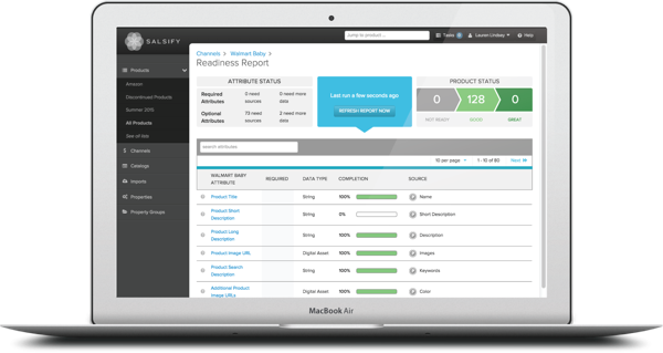 Map to retailer requirements with readiness scorecard reporting