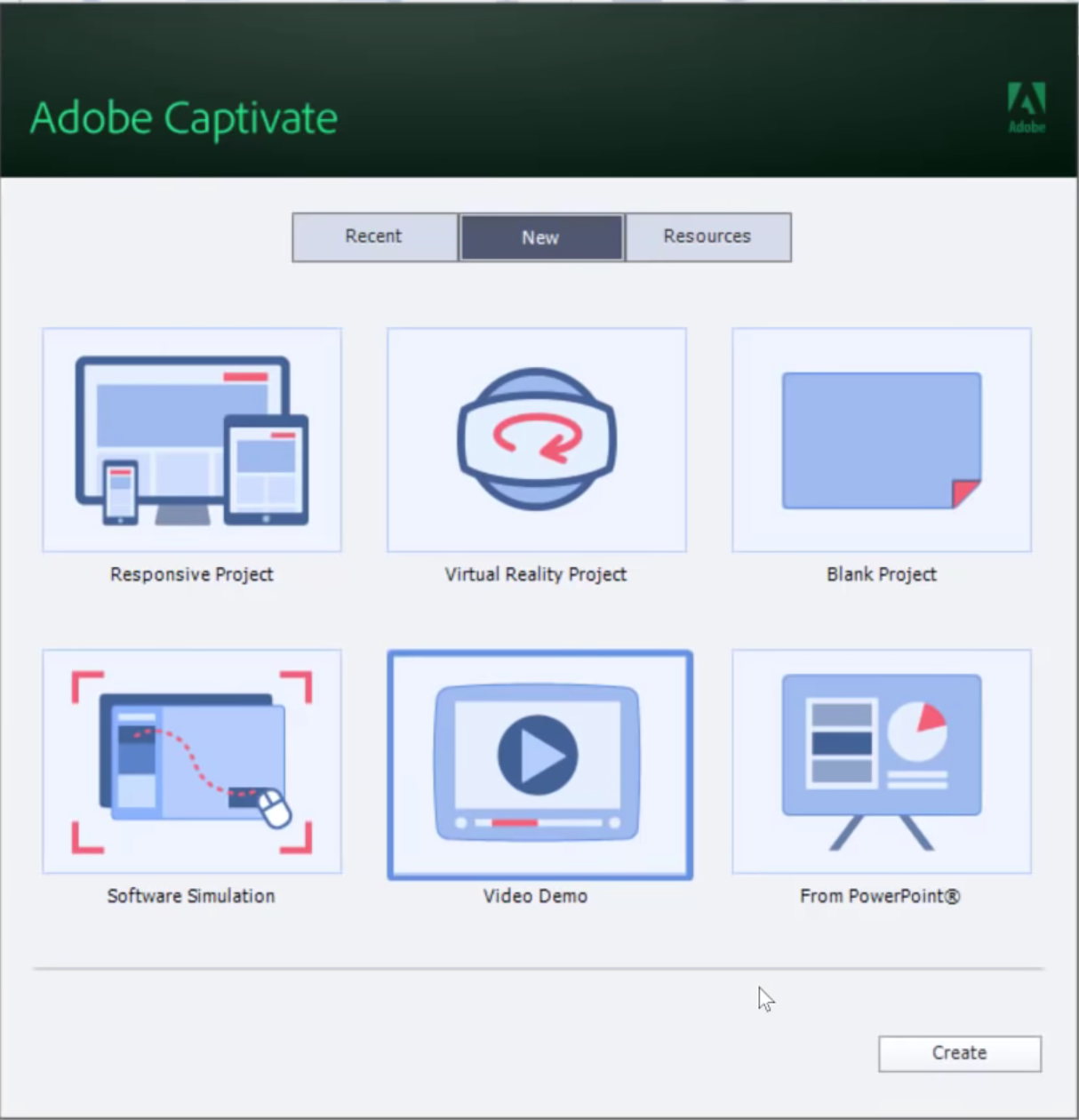Adobe Captivate Software - New Course Design