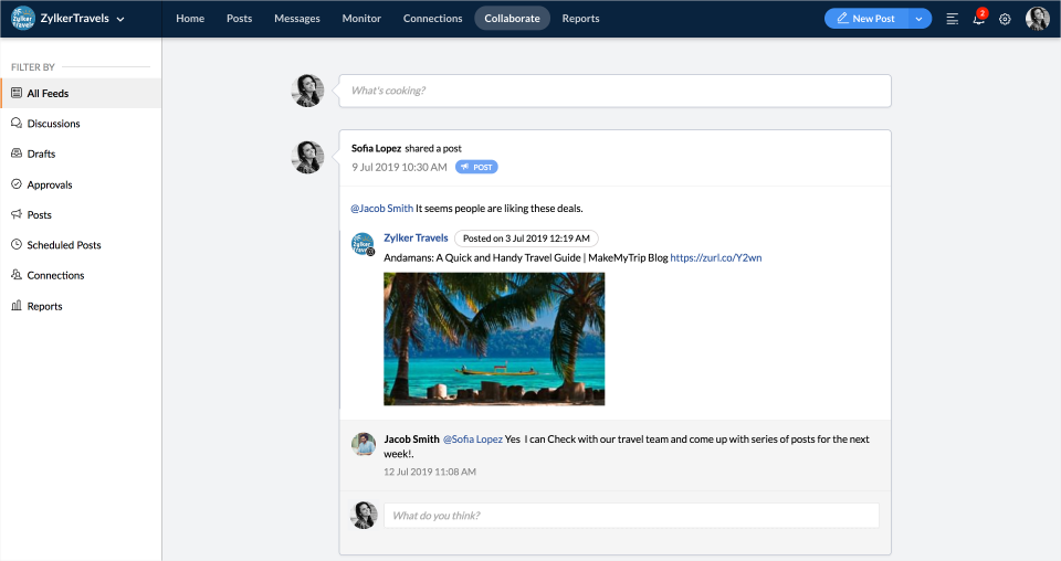Zoho Social Software - 4