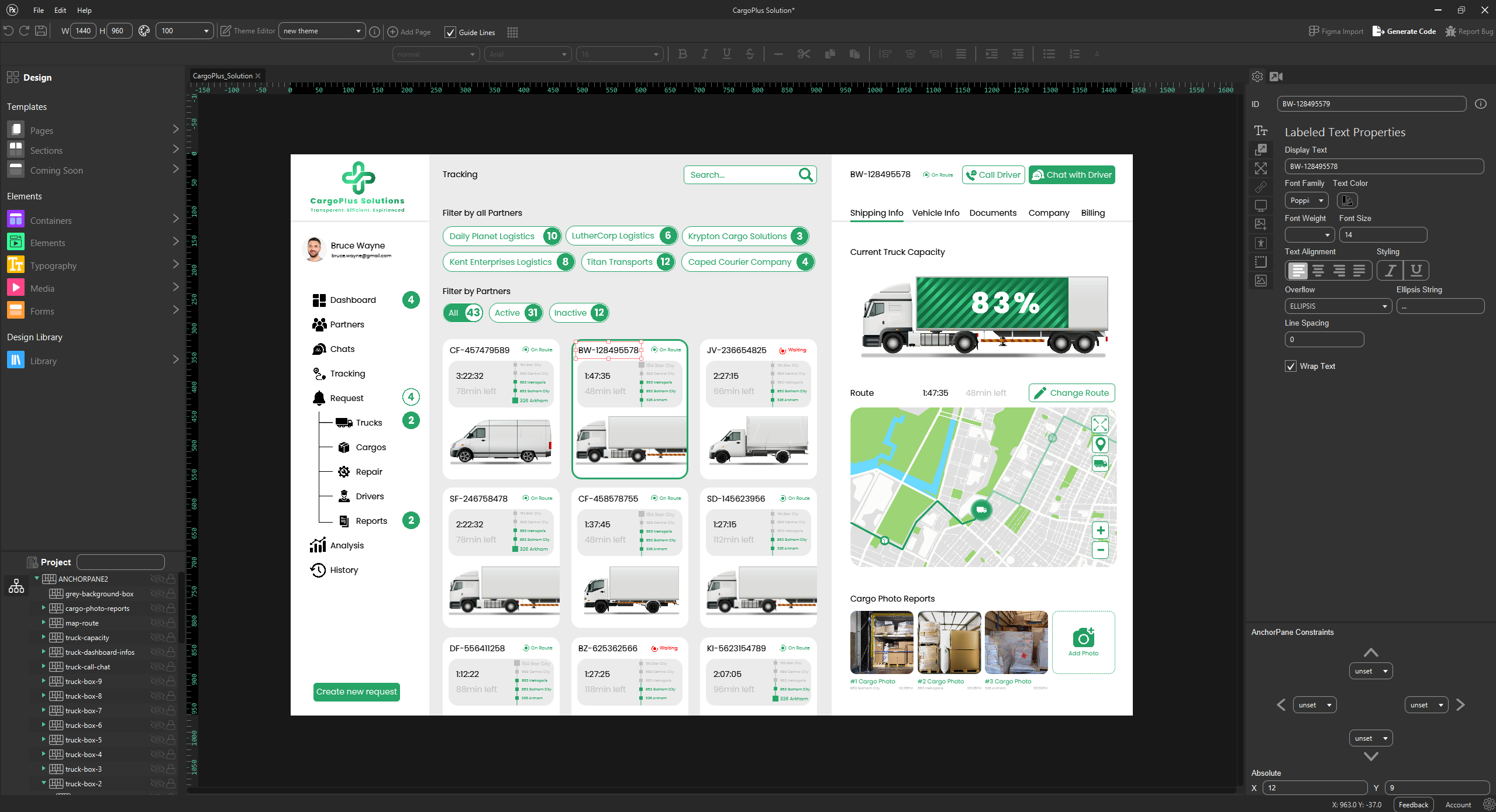 PixelFree Studio Software - Design your professional front-end in PixelFree Studio's design prototyper.