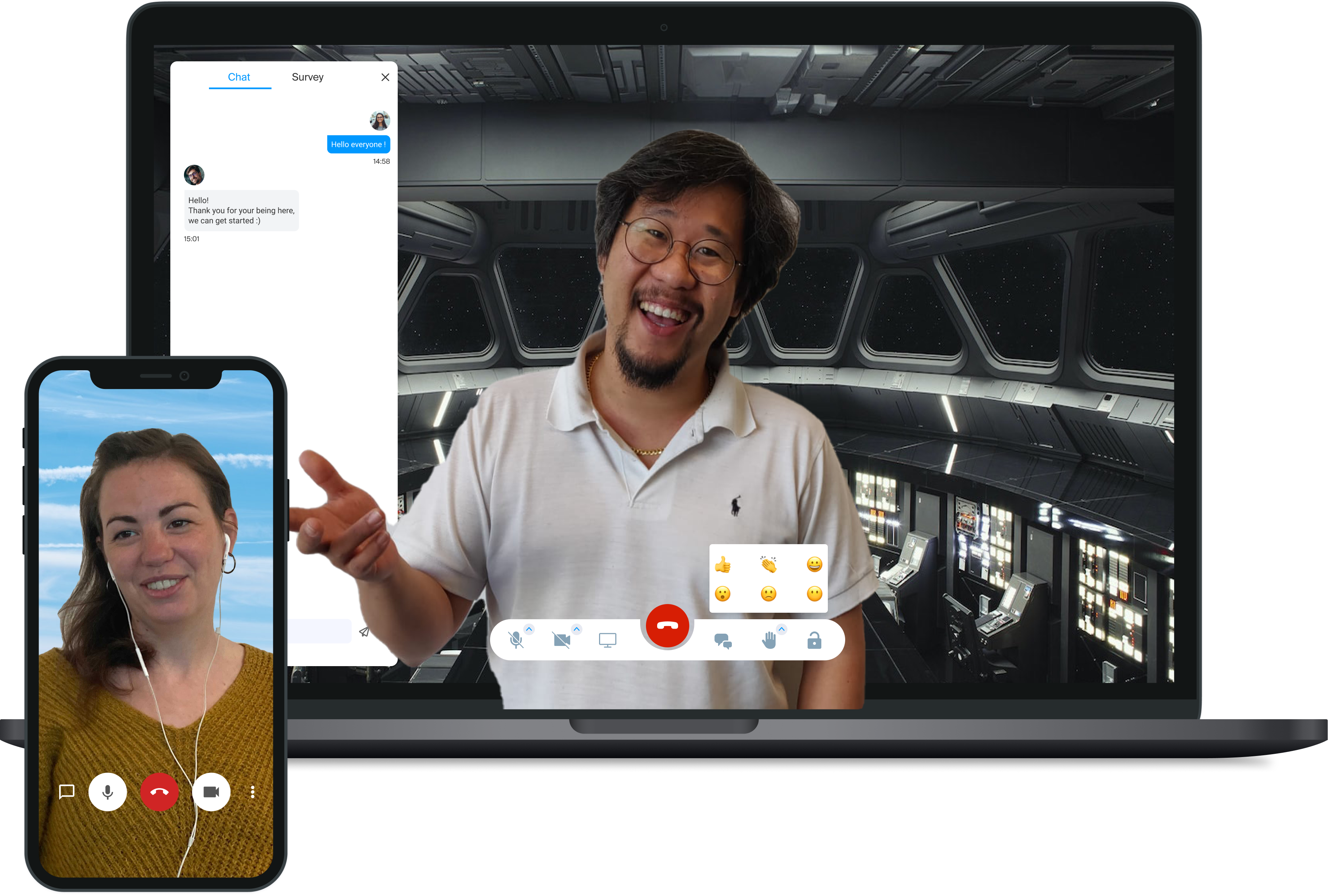 kMeet screenshot: kMeet Mobile & Desktop
