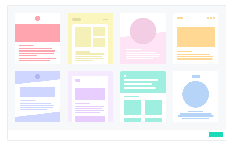 Hundreds of built in templates to get you started