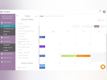 Mintent Software - The calendar can be filtered by content type, persona, production stage, and more