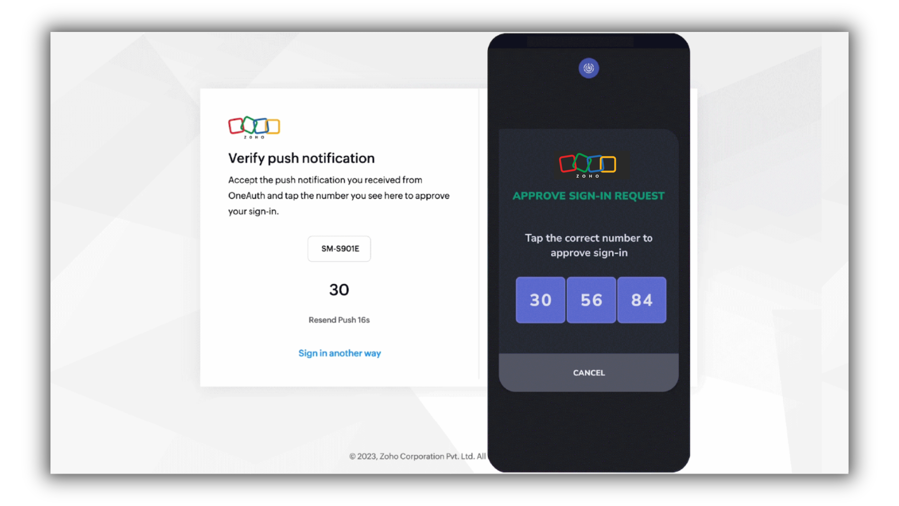 Zoho WorkDrive Software - Strengthen login security by requiring additional verification factors, like OTPs, for WorkDrive access across platforms.