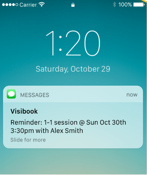 Visibook Reminders