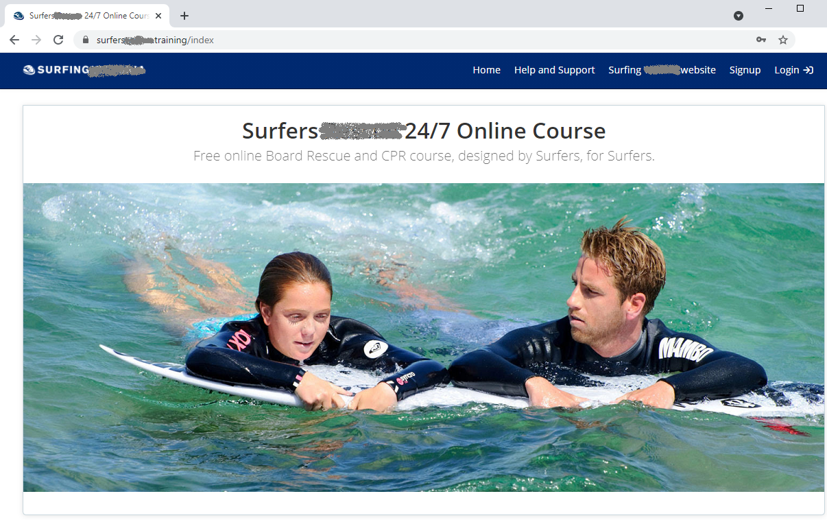 Simplify LMS course page