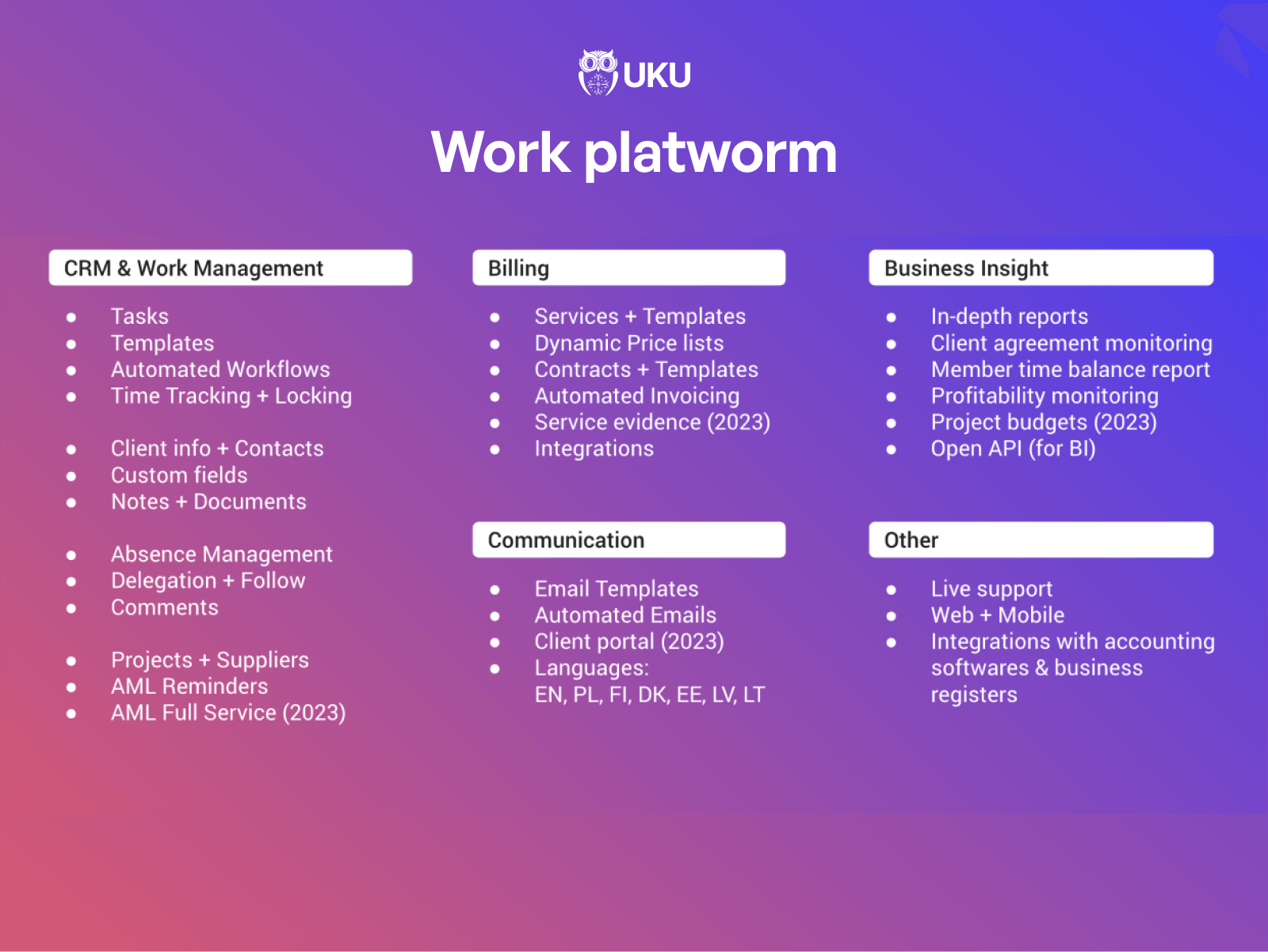 Uku is Work Platform
