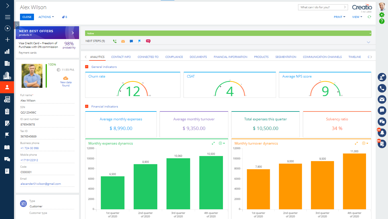 Creatio CRM Software - 1