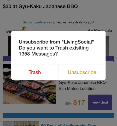 Messages can be deleted or archived in bulk