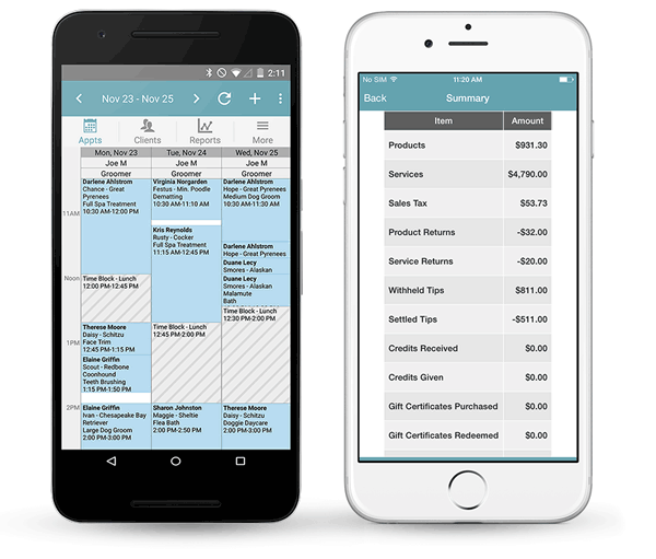 DaySmart Pet Software - Schedule services from anywhere with 24/7 remote access connectivity, using companion scheduling apps to view, add or edit appointments while on the move