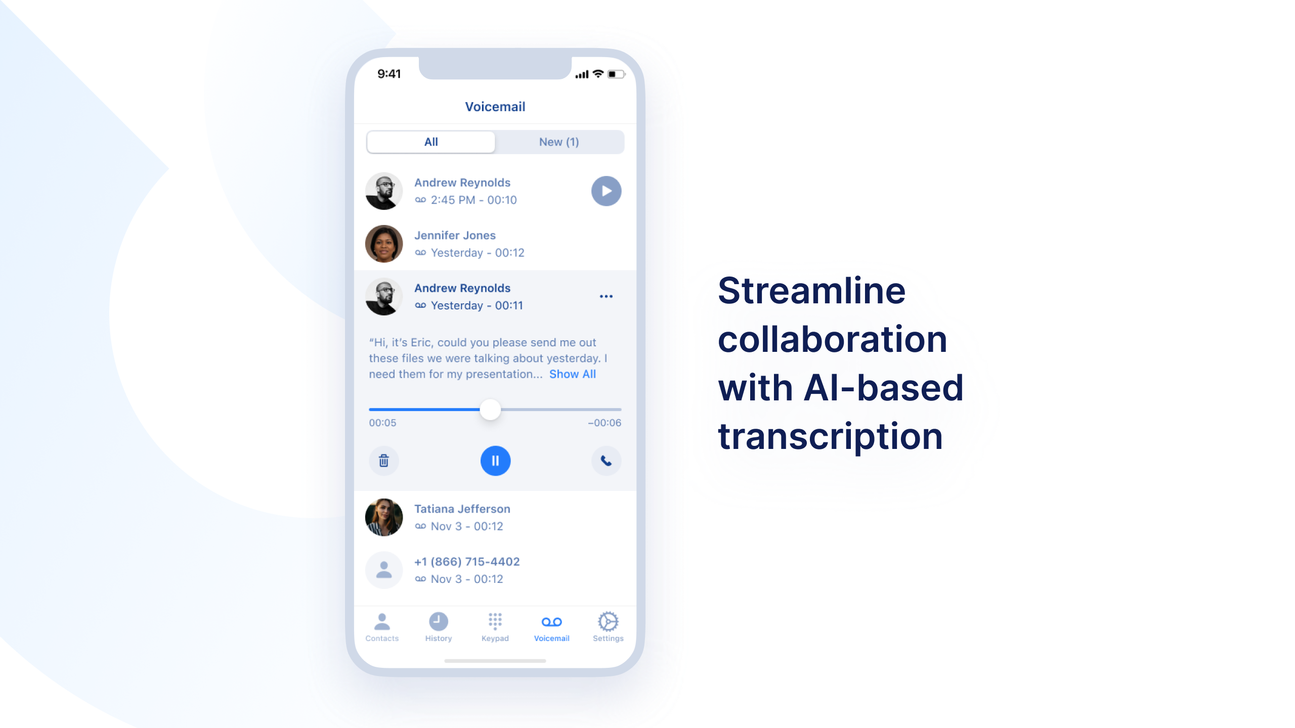 Streamline collaboration with AI-based transcription