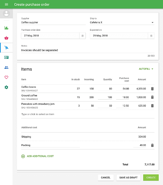 Loyverse Advanced Inventory screenshot