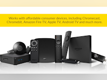ScreenCloud Software - ScreenCloud supports the use of affordable consumer hardware and TV platforms including Chromecast, Chromebit, Amazon Fire TV, Apple TV, Android TV and more