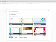 Google Forms Software - Choose a name and theme to create a new form