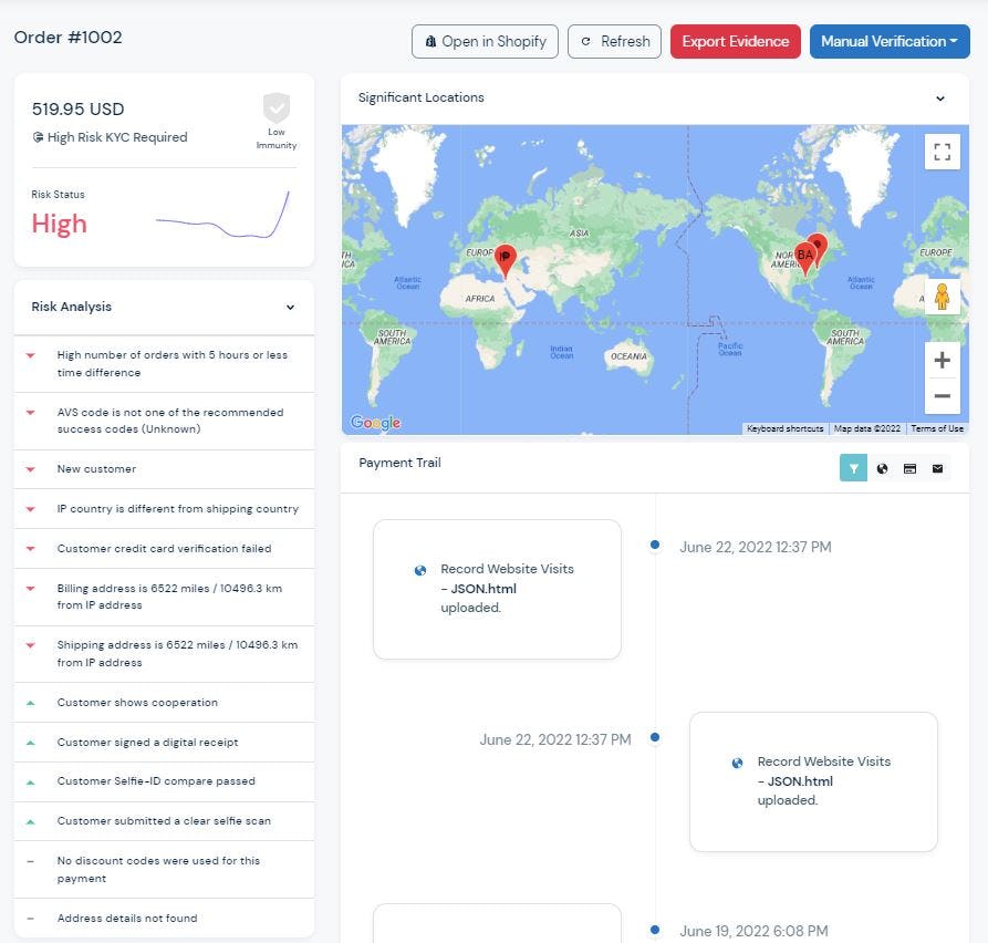 FUGU Software - Country distance (IP vs shipping address)