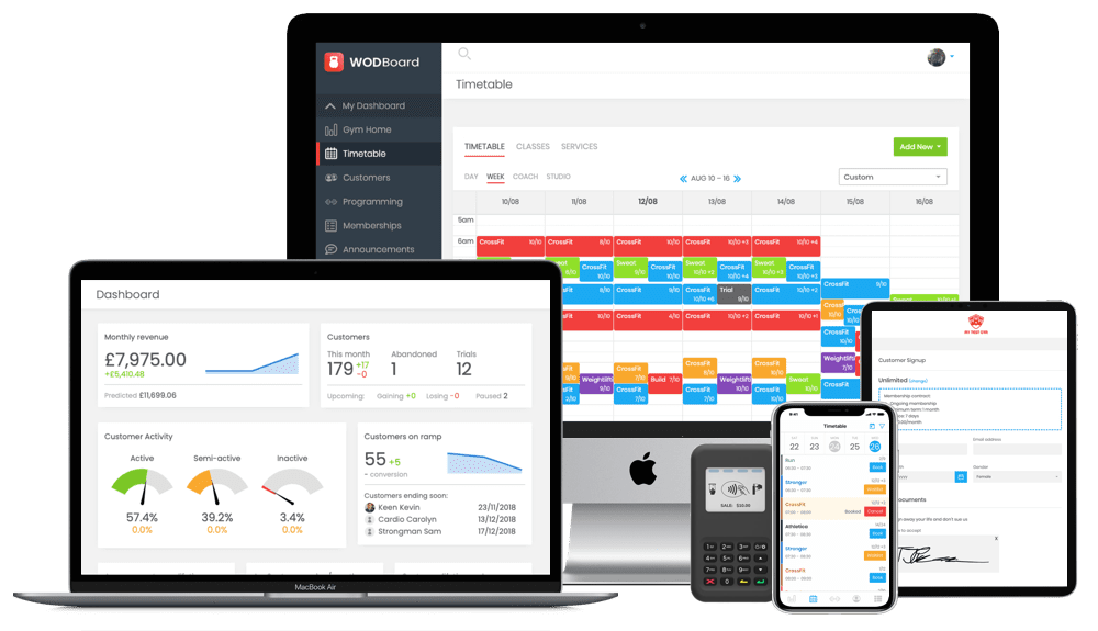WodBoard screenshot: Works and looks great on any device