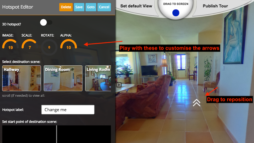 My360 hotspot editor screenshot