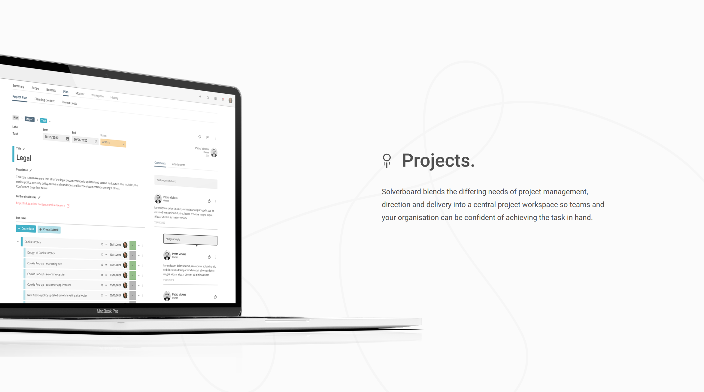 Solverboard Projects Page