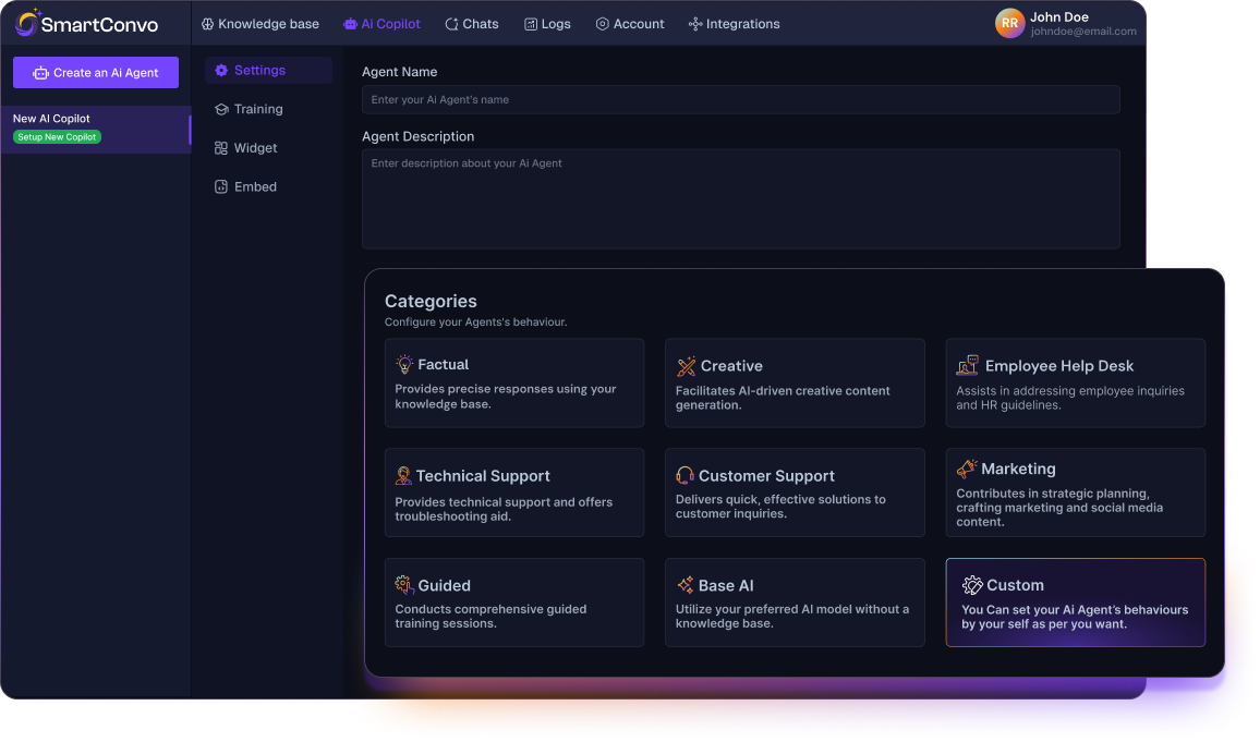SmartConvo screenshot: This is Product Interface.