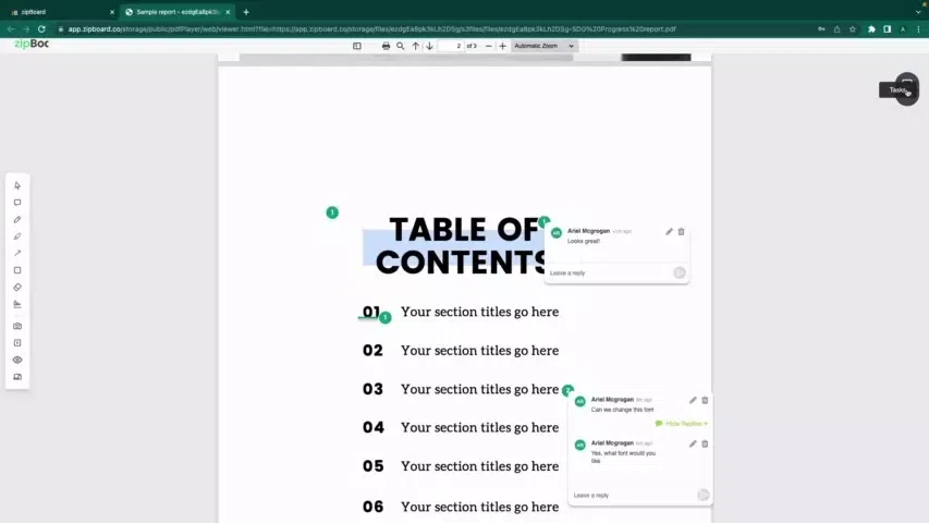 Add contextual feedback to documents and collaborate with unlimited stakeholders