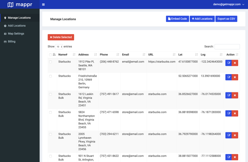 Mappr Software - Easy location management