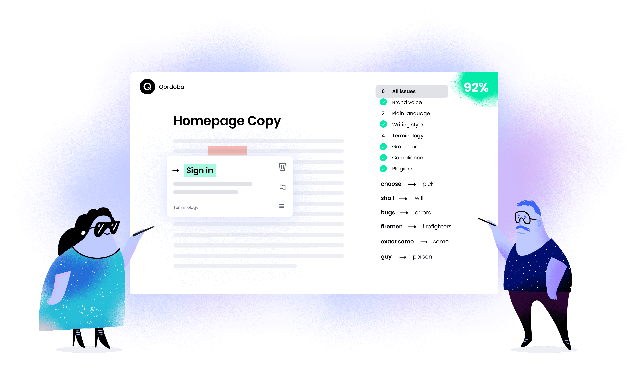 Get real-time recommendations for improved writing | Qordoba