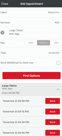 Simple Inked screenshot: Simple Inked add appointments