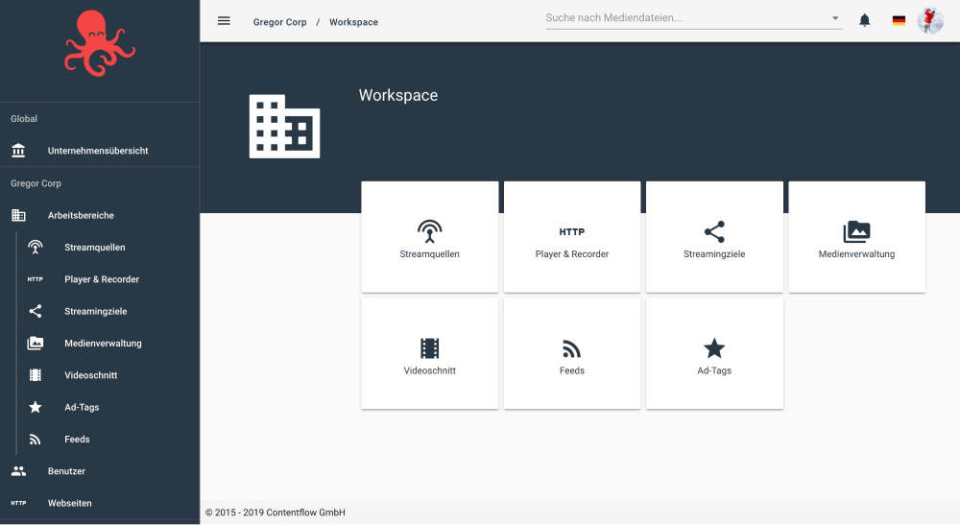 Contentflow Streaming Software Dashboard-thumb