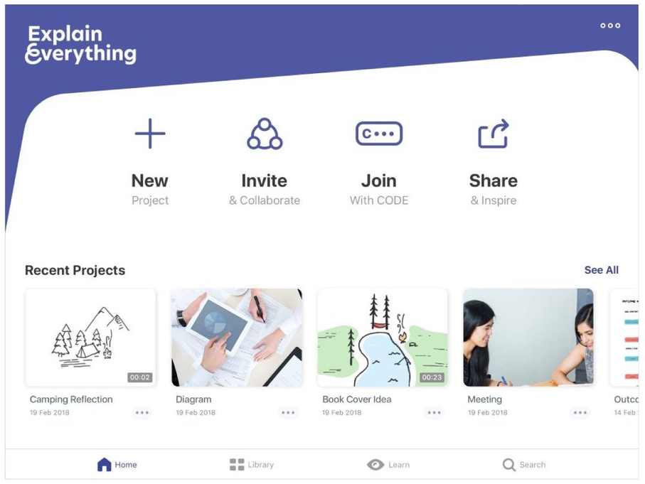 Explain Everything homepage