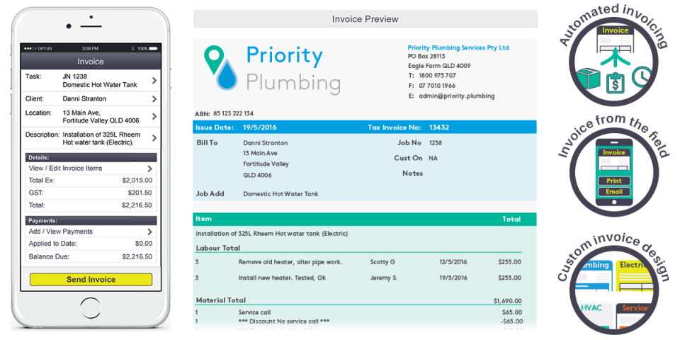 AroFlo Software - Automated invoices