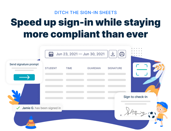 Playground Software - Simple Attendance Tracking, Roster Management, and Contactless Sign-in/out Features