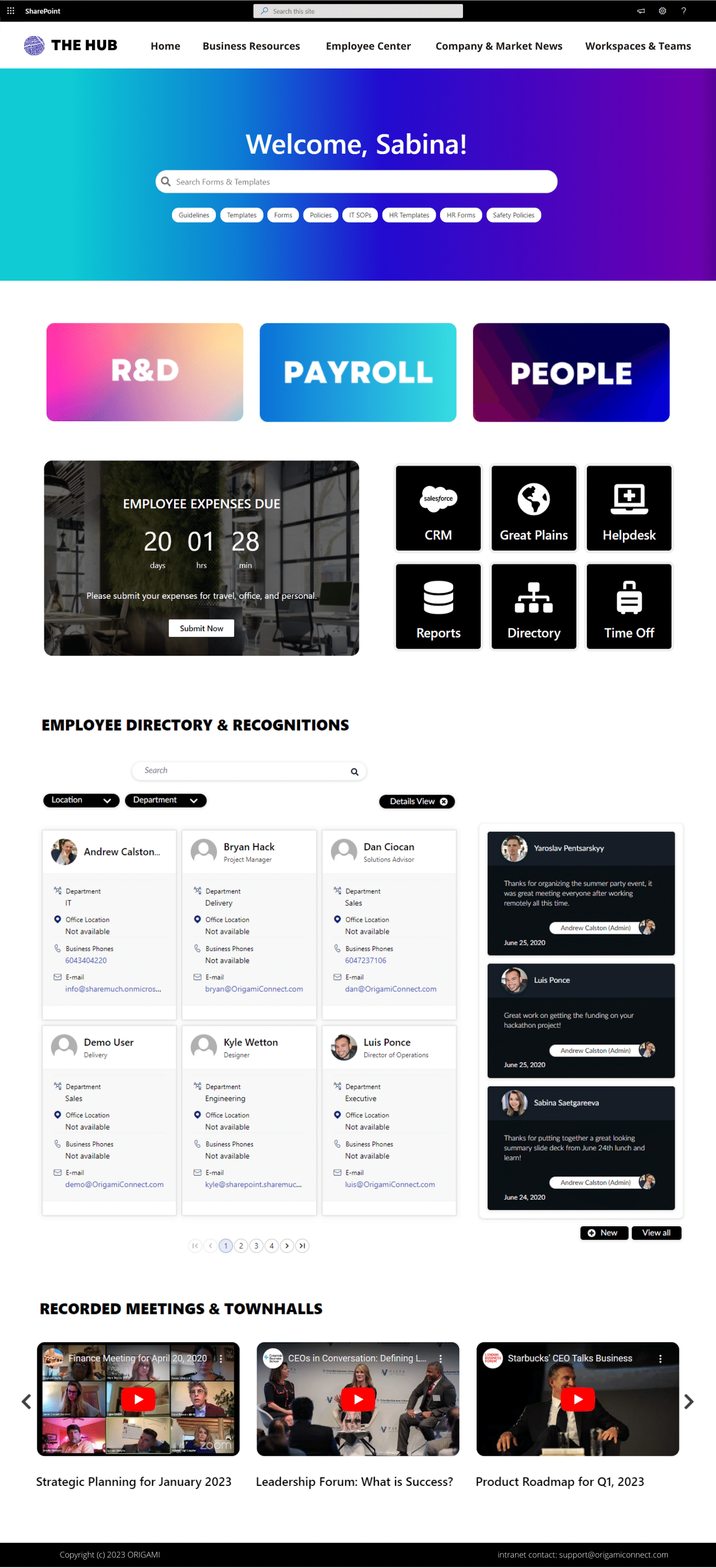 Example Company Homepage