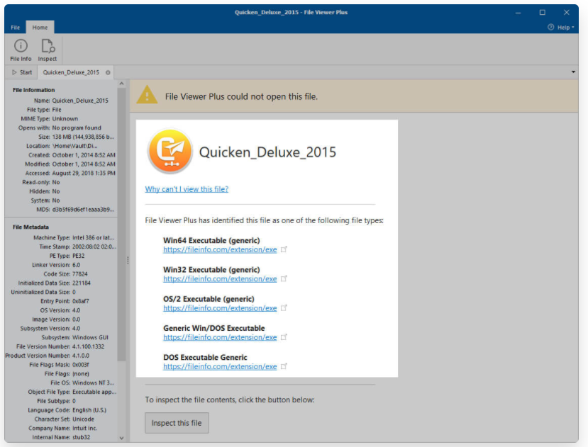 i downloaded quicken 2018 for mac but only one of my quicken 2015 files changed over