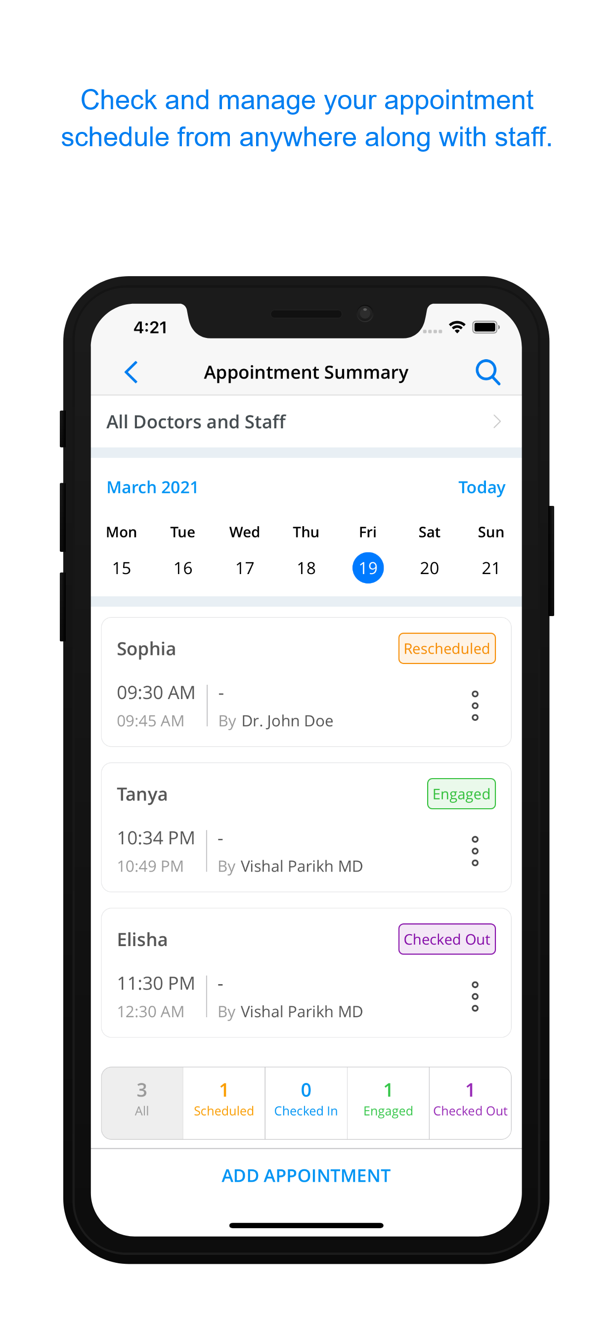 CureCast Software - Appointment Scheduling