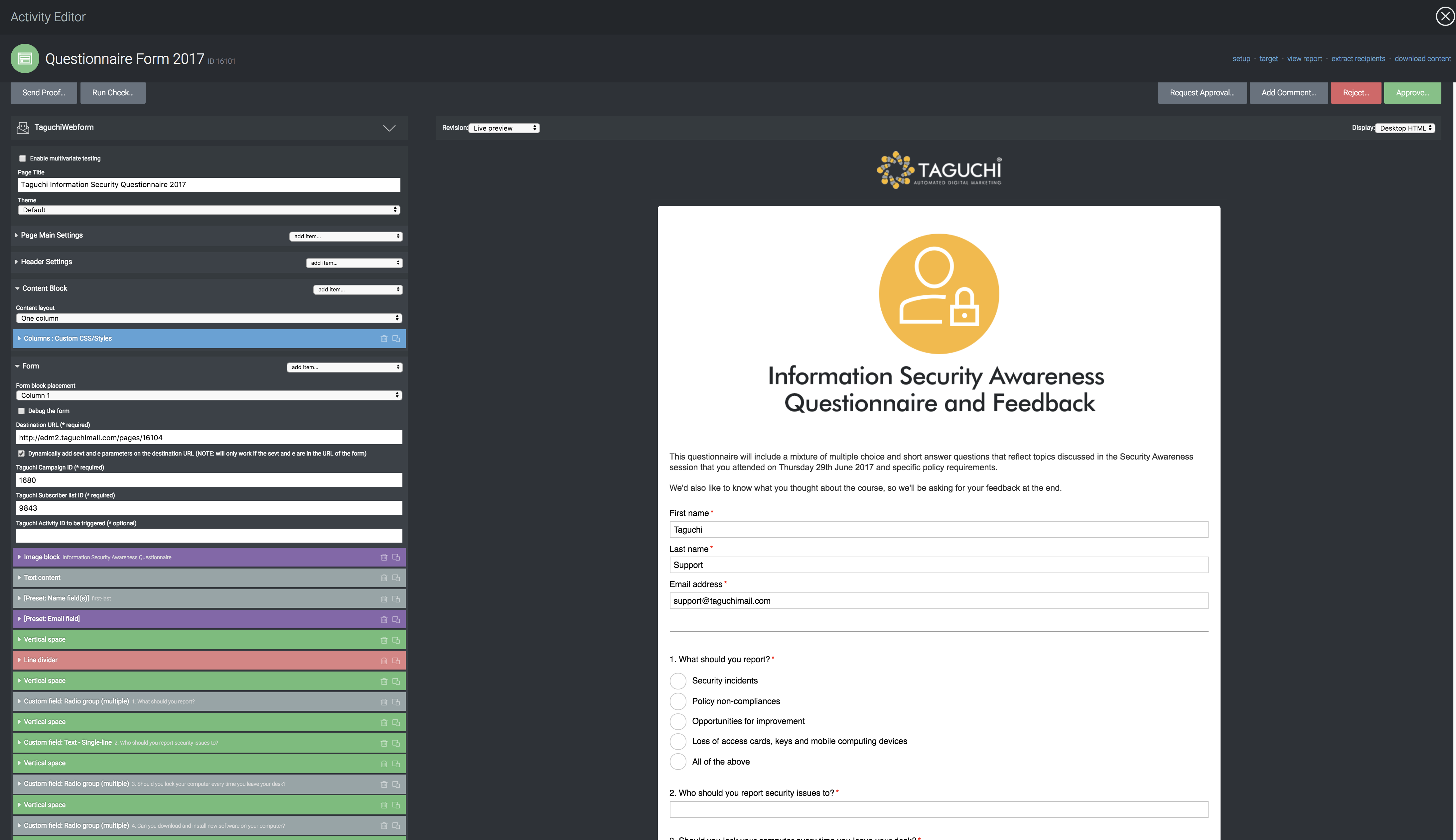 Taguchi Software - Email and SMS activities set up within Taguchi® can be combined to create highly targeted and effective multichannel communication