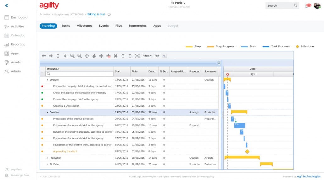 Agility Software - et rid of excel spreadsheets and save an amazing amount of time ! Create dynamic marketing activities using pre-configured template library