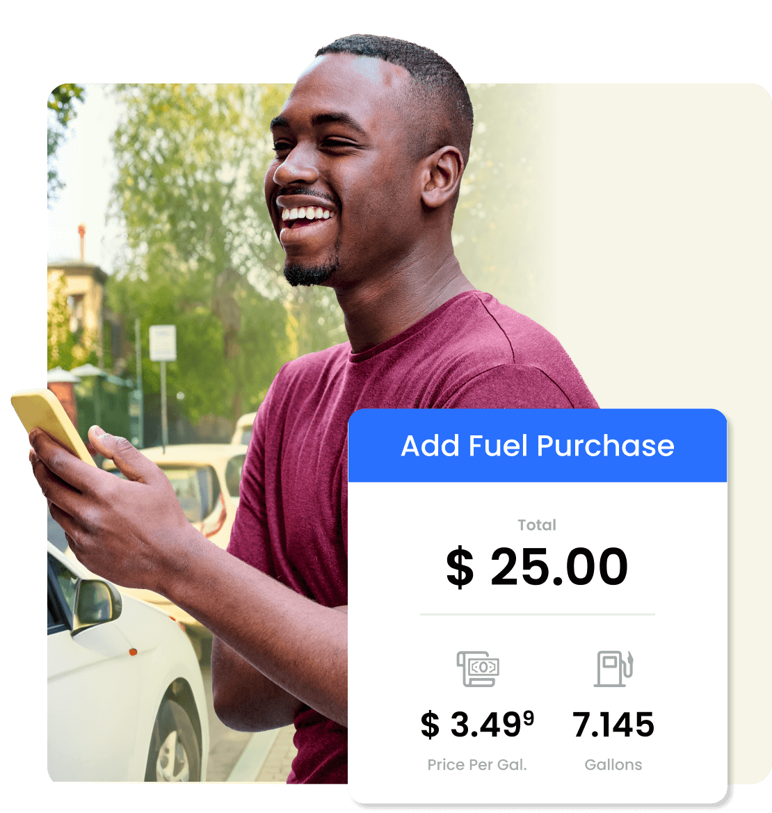 With TripLog, it couldn't be simpler to track your fuel purchases. You can enter what you spend manually, or simply take a photo of your gas receipt and our app's OCR capabilities will fill in the rest.