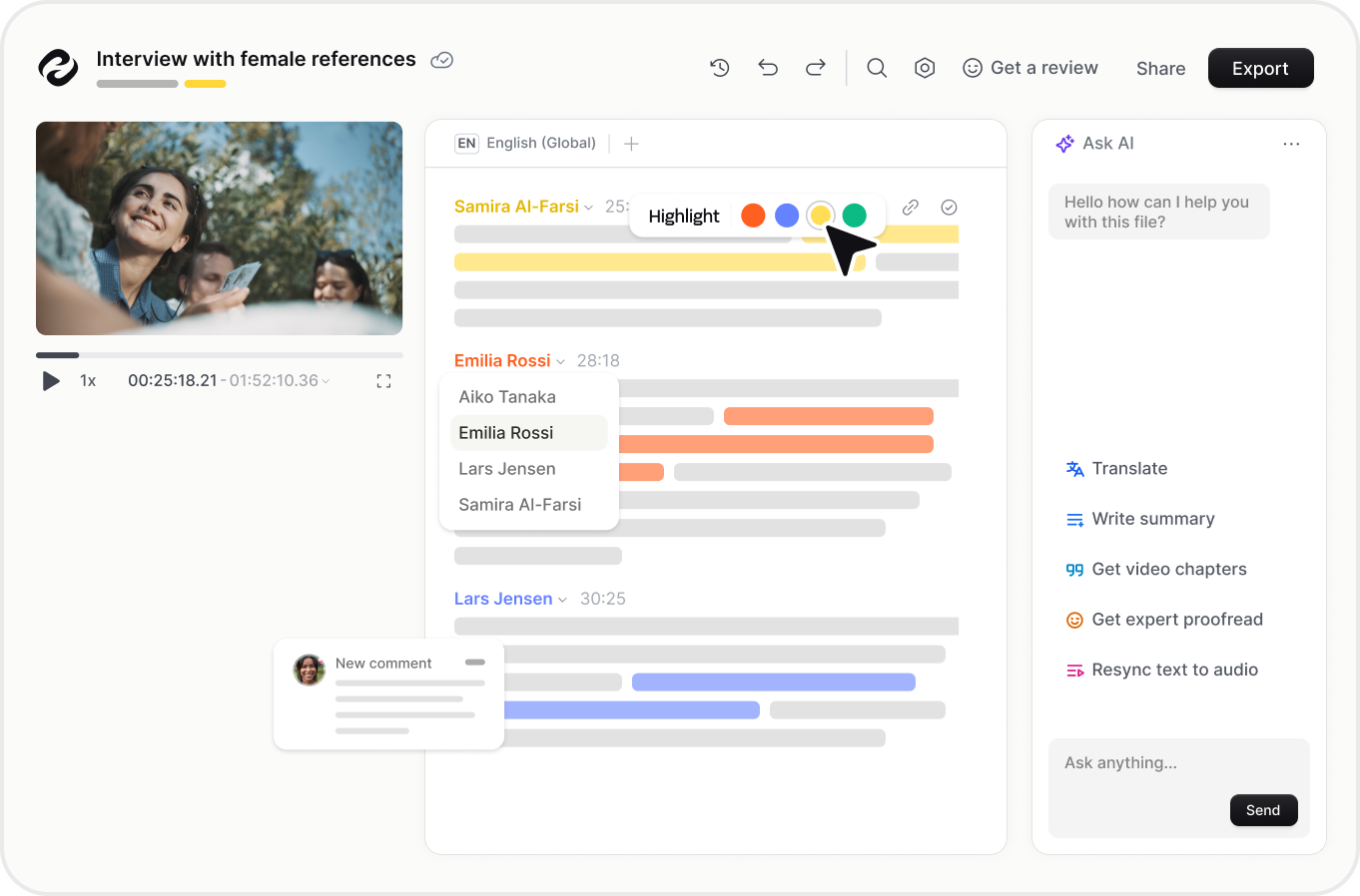 Happy Scribe Software - 2