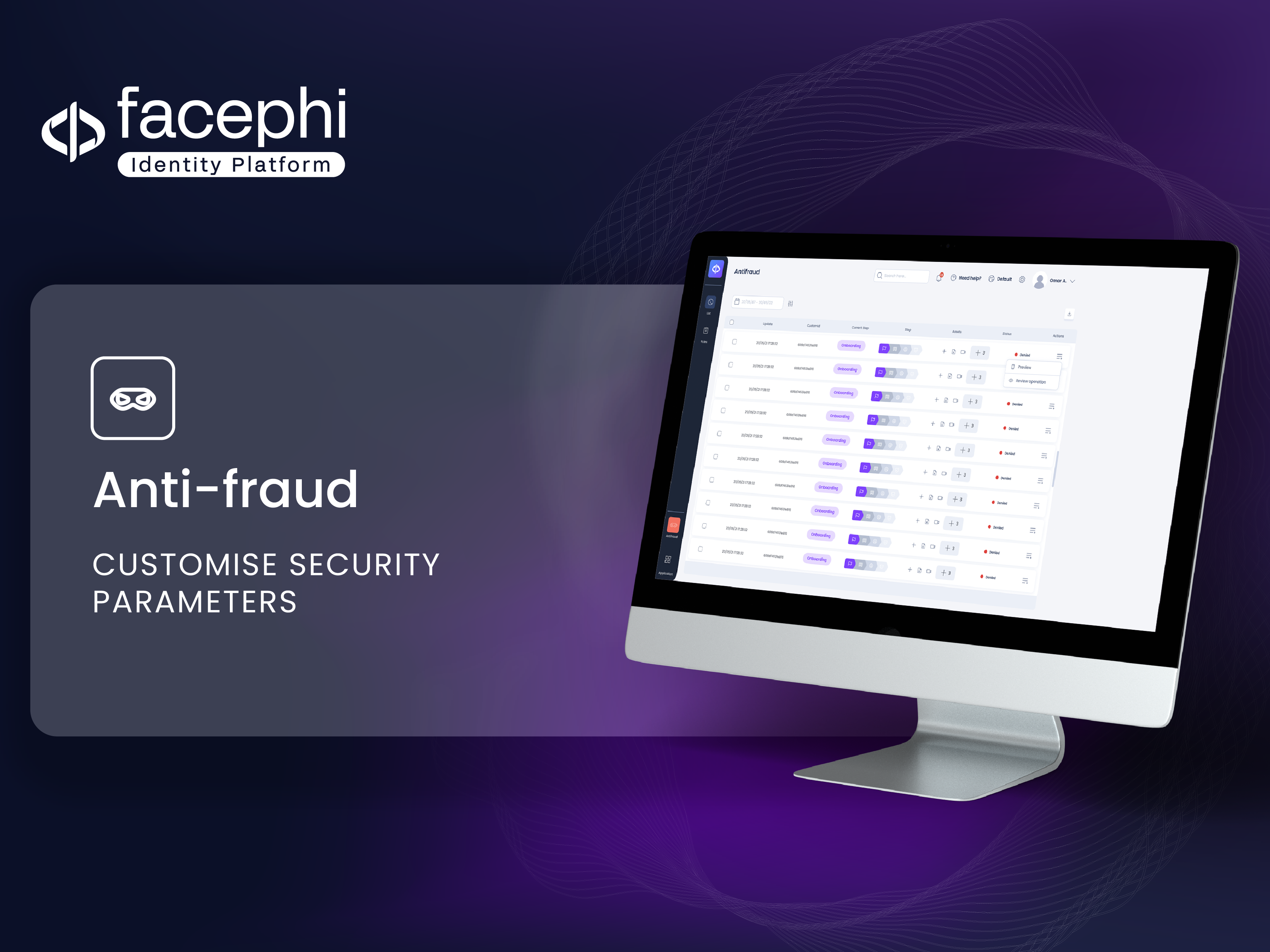 Facephi Identity Platform Software - Anti-fraud